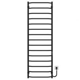 Полотенцесушитель электрический Трапеция П15 500х1600 Deffi Черный JD03 (C.TR.160.50.15.E.B.R.1)