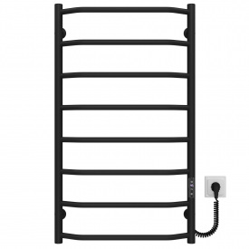 Полотенцесушитель электрический Трапеция П8 500х900 Deffi Черный JD03 (C.TR.90.50.8.E.B.R.1)