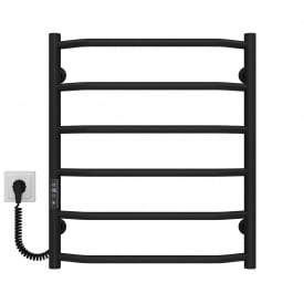 Полотенцесушитель электрический Трапеция П6 500х600 Deffi Черный JD03 (C.TR.60.50.6.E.B.L.1)