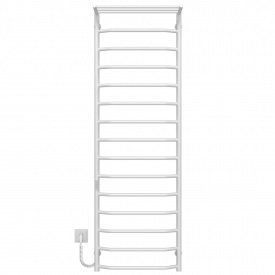Полотенцесушитель электрический Трапеция с полкой П15 500х1600 Deffi Белый WD03 (C.TP.160.50.15.E.W.L.3)