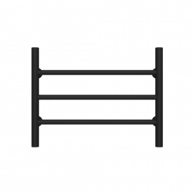 Полотенцесушитель водяной Орион П3 500х400 Deffi Черный (C.OR.40.50.3.B.B)