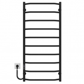 Полотенцесушитель электрический Трапеция П10 500х1100 Deffi Черный JD03 (C.TR.110.50.10.E.B.L.1)