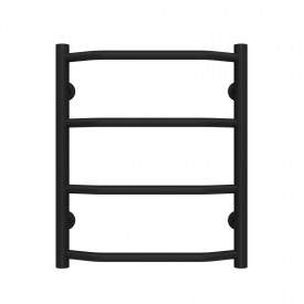 Полотенцесушитель водяной Трапеция П4 400х500 Deffi Черный (C.TR.50.40.4.B.C)