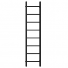 Полотенцесушитель водяной Орион П8 400х1400 Deffi Черный (C.OR.140.40.8.B.A)