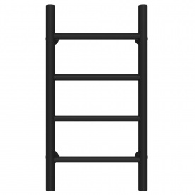 Полотенцесушитель водяной Орион П4 200х600 Deffi Черный (C.OR.60.20.4.B.B)