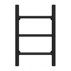 Полотенцесушитель водяной Орион П3 400х500 Deffi Черный (C.OR.50.40.3.B.A)