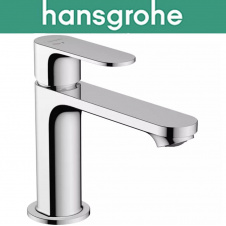 Смеситель Hansgrohe (art 72588000) для раковины однорычажный с сливной гарнитурой, Rebris S 110 Coolstart ecosmart, Хром