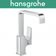 Смеситель Hansgrohe (art 32511000) для раковины однорычажный с донным клапаном Push-Open, Metropol, Хром