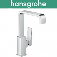Смеситель Hansgrohe (art 32511000) для раковины однорычажный с донным клапаном Push-Open, Metropol, Хром Київ