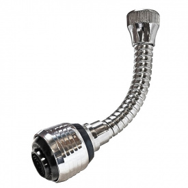 Экономитель воды аэратор насадка на кран Turbo Flex 360˚ Серебристый (hub_wj29h0)