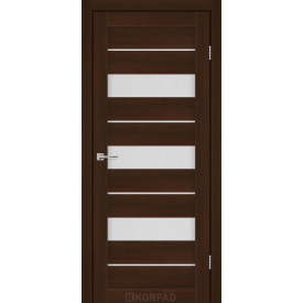 Міжкімнатні двері Коріс скло чорне 600х900х2000 мм 