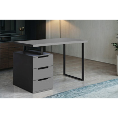 Стол письменный Tobi Sho MX-0003 с металлической опорой и ящиками 1200х755х600 Антрацит Вышгород