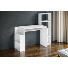 Стол компьютерный Tobi Sho ST-0025 с боковыми стеллажами 1450х750х500 Белый Петрово
