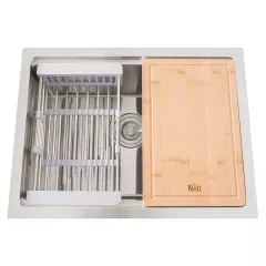 Кухонная мойка Nett NB-5742 570х420 нержавеющая сталь (1,5 мм) + смеситель функция Водоспад Кропивницкий