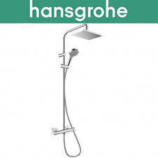 Душевая система с термостатом Hansgrohe (art 26097000) Vernis Shape Ecosmart Showerpipe 230 1jet, Хром