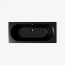 Ванна пристенная Excellent Oceana Slim 1600x750 прямоугольная матовая черная (WAEX.OCE16BLMS)