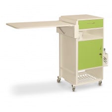 Тумба приліжкова металева з відкидним столиком ТП-1с