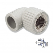 Колено PPR Ekoplastik ВВ 1"х1/2" (SKOI02520E)