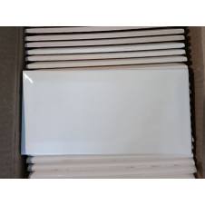 Белая Плитка кабанчик на Фартук, ванную Metrotiles 10x20 см