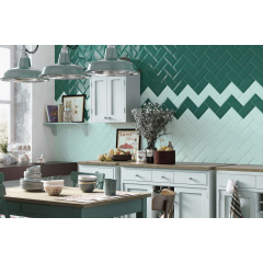 Белая Плитка кабанчик на Фартук, ванную Metrotiles 10x20 см Киев