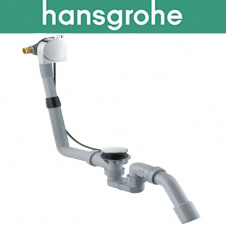 Сифон Hansgrohe (art 58113000) для стандартных ванн с подводом воды через излив Exafill, Хром