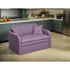 Диван-кресло Tobi Sho Юниор-1.0 раскладной мягкий для кухни велюр Magic Dusty Violet, 1180х800х800 мм