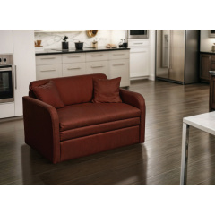 Диван-кресло Tobi Sho Юниор-1.0 раскладной мягкий для кухни велюр Magic Terracotta, 1180х800х800 мм Доманёвка