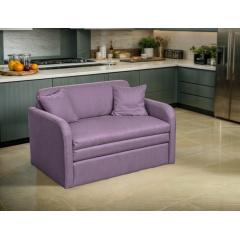 Диван-кресло Tobi Sho Юниор-1.0 раскладной мягкий для кухни велюр Magic Dusty Violet, 1180х800х800 мм Киев