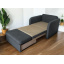 Диван Tobi Sho Юніор-1.4 для вітальні розкладний м'який велюр Magic Dark Grey, 1580х800х800 мм Павлоград
