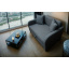 Диван-кресло Tobi Sho Юниор-1.0 раскладной мягкий для кухни велюр Magic Dark Grey, 1180х800х800 мм Нововолынск