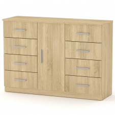 Комод Компаніт 8+1 Дуб сонома (120х39х85 см)