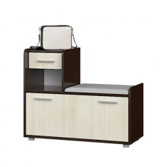 Тумба для взуття Еверест Тандем (тумба ліва) Венге комбі (90х38х74, 2 см) Одеса