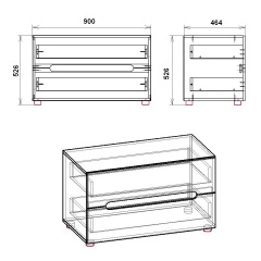 Тумба під ТВ-4 Стиль Компанит Білий (New-140) Житомир