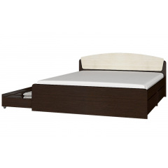 Кровать Эверест Астория с ящиками Венге комби (879234) Ровно