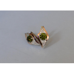 Срібні сережки з аметистом 145s-14 Олива (Sil-1026) Київ