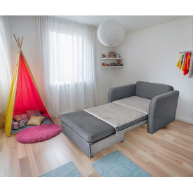 Крісло Tobi Sho Юніор-0.7 розкладне м'яке для дитячої кімнати рогожка Grey/08, 880х800х800 мм