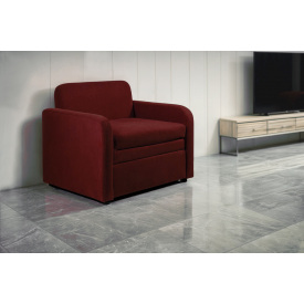 Крісло Tobi Sho Юніор-0.7 розкладне м'яке велюр Крокус Бордовий/63, 880х800х800 мм