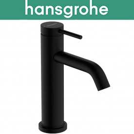 Смеситель Hansgrohe (art 73310670) для раковины однорычажный, Tecturis S Single lever basin mixer 110 with pop-up waste set, Чёрный мат