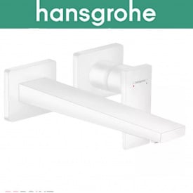 Змішувач Hansgrohe (art 32526700) для раковини одноважільний прихованого монтажу вилив 225 мм, Metropol, Білий матовий