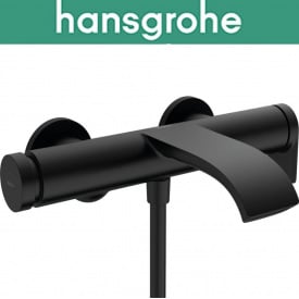Змішувач Hansgrohe (art 75420670) для ванни одноважільний зовнішнього монтажу Vivenis, чорний мат.