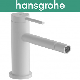 Смеситель однорычажный Hansgrohe (art 73201700) для биде Tecturis S, белый мат