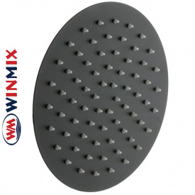 Душевая лейка тропический душ из нерж. стали SUS304 Winmix WM-04 Black (диаметр 25 см)