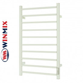 Полотенцесушитель электрический Winmix Better EPB-5386R-10T-WHITE с таймером (белый, правый, 10 перекладин)