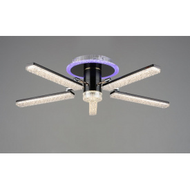Люстра светодиодная акриловая Sirius B YH1008/5 GD+BK 66W