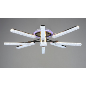 Люстра светодиодная акриловая Sirius B YH1005/8 GD+BK 96W