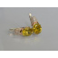 Серебряные серьги Sil с золотыми накладками 122s-11 Желтый (Sil-757) Коломыя