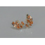 Серебряные серьги Sil с золотыми пластинами 152s-15 Шампань (Sil-1074) Городок