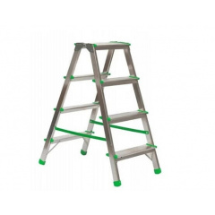Стремянка алюминиевая двухсторонняя ITOSS 924 2x4 ступени Буча