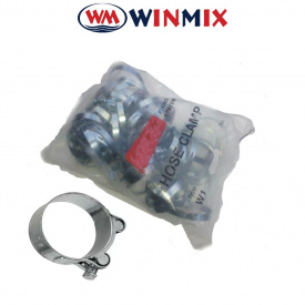 Хомут черв'ячний оцинкований, посилений 149-161 пачка (10 шт)