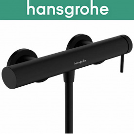 Смеситель для душа однорычажный для открытого монтажа Hansgrohe (art 73622670) Tecturis S, чёрный мат